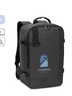 CIES. Backpack made from high-density 600D recycled polyester, meeting airline size requirements