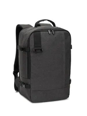 CIES. Backpack made from high-density 600D recycled polyester, meeting airline size requirements – Gris foncé
