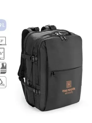 DALLAS. Mochila de viaje de poliéster reciclado de alta densidad 600D para portátil de 17.3"