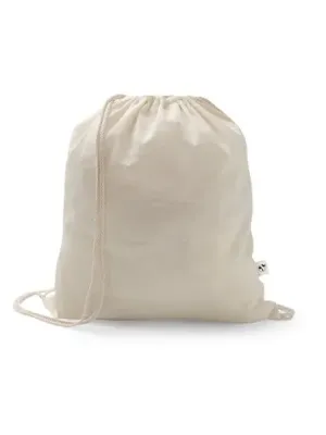 SALAMANCA. Bolsa tipo mochila de algodón reciclado (70%) y poliéster (30% rPET) (150 g/m²)