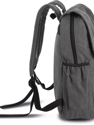 Mochila de lona con solapa