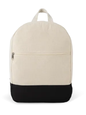 Sac à dos essentiel en coton – NATURAL / BLACK