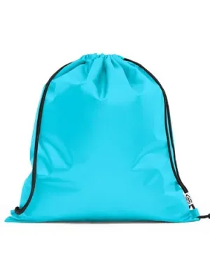 PEMBA. Sac-à-dos ficelle en polyester recyclé (100% rPET) 190T – Bleu clair