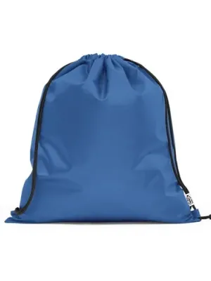 PEMBA. Sac-à-dos ficelle en polyester recyclé (100% rPET) 190T – Bleu royal