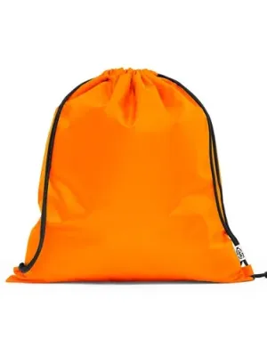 PEMBA. Sac-à-dos ficelle en polyester recyclé (100% rPET) 190T – Orange