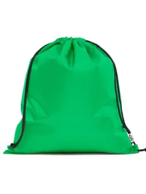 PEMBA. Sac-à-dos ficelle en polyester recyclé (100% rPET) 190T – Vert