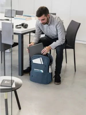 BUSINESS. Sac à dos ordinateur en polyester recyclé 300D