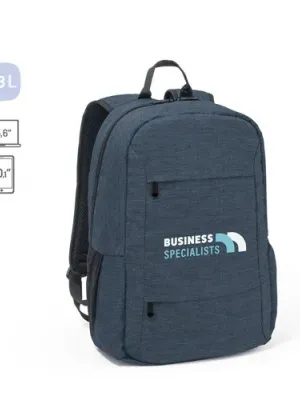BUSINESS. Sac à dos ordinateur en polyester recyclé 300D