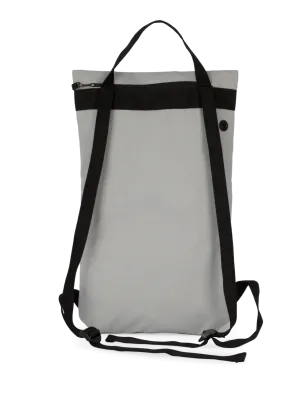 Mochila plana reciclada de estilo urbano – Snow Grey