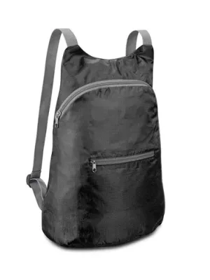 BARCELONA. 210D ripstop polyester foldable backpack – Noir