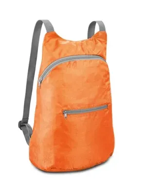 BARCELONA. 210D ripstop polyester foldable backpack – Orange