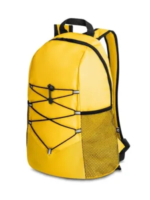 TURIM. Sac à dos polyester recyclé 600D – Jaune