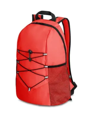 TURIM. Sac à dos polyester recyclé 600D – Rouge