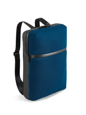 URBAN BACKPACK. 14'' laptop backpack in soft shell and tarpaulin – Bleu