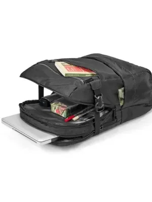 ZIPPERS BPACK. 15'6" Laptop backpack in 300D polyester and 840D jacquard
