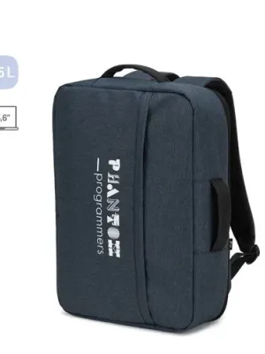 NIAMEY. 15'6" laptop backpack in high-density 300D recycled polyester