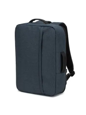 NIAMEY. 15'6" laptop backpack in high-density 300D recycled polyester – Bleu