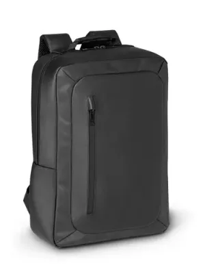 OSASCO. 15" laptop backpack in high-density 600D recycled polyester – Noir