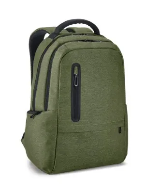 BOSTON. Sac à dos pour ordinateur portable 17'' en Nylon 2Tone imperméable – Vert foncé