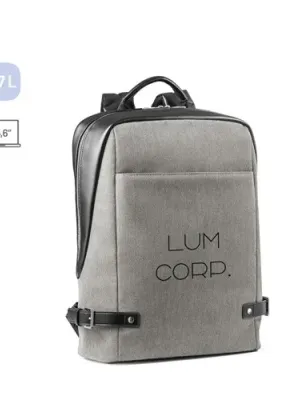 DIVERGENT BACKPACK II. Backpack for laptop up to 15'6'' in fabric and PU