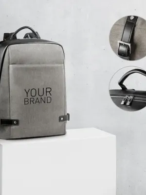 DIVERGENT BACKPACK II. Backpack for laptop up to 15'6'' in fabric and PU