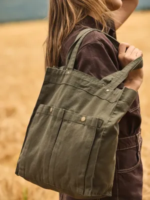 Sac à main à double poche frontale