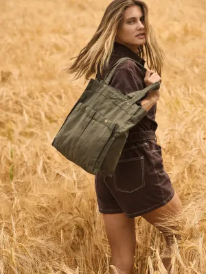 Sac à main à double poche frontale