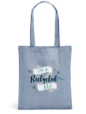 RYNEK. Recycled cotton bag (70%) and polyester (30% rPET) (140 g/m²)
