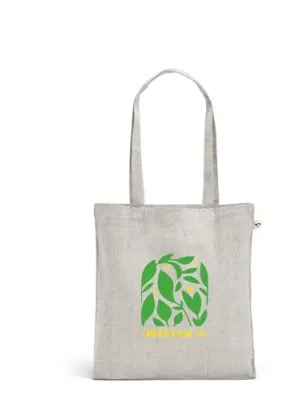 RYNEK. Recycled cotton bag (70%) and polyester (30% rPET) (140 g/m²)