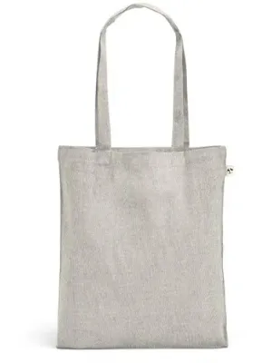 RYNEK. Recycled cotton bag (70%) and polyester (30% rPET) (140 g/m²) – Gris clair