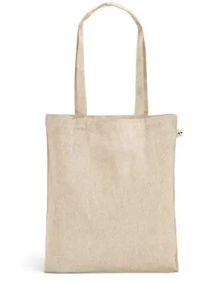 RYNEK. Recycled cotton bag (70%) and polyester (30% rPET) (140 g/m²) – Naturel