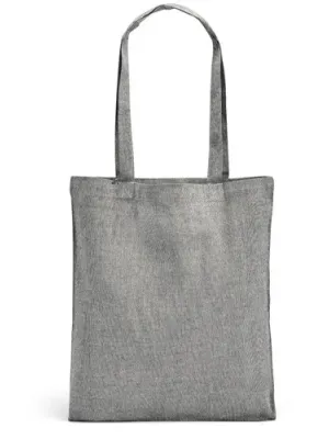 RYNEK. Recycled cotton bag (70%) and polyester (30% rPET) (140 g/m²) – Noir
