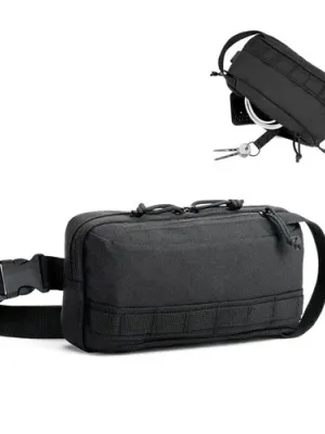 EDINBURGH. Waist bag in high-density 600D recycled polyester and 210D recycled polyester lining
