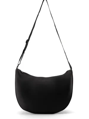 Eco-friendly half-moon crossbody bag – Black