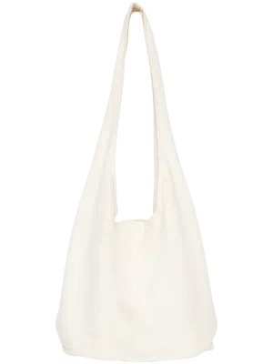 Bolsa bandolera de felpa – Ivory