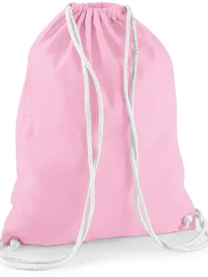 Bolsa de gimnasio de algodón – Classic Pink / White