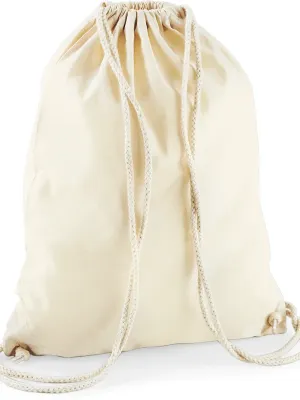 Bolsa de gimnasio de algodón – Natural