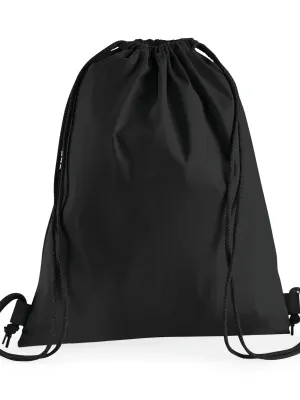 Premium cotton gym bag – Black