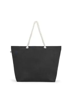 ATHENS. Beach bag in recycled cotton (70%) and recycled polyester (30%) (220 g/m²)