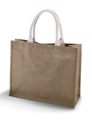 Sac de plage en jute – Capuccino