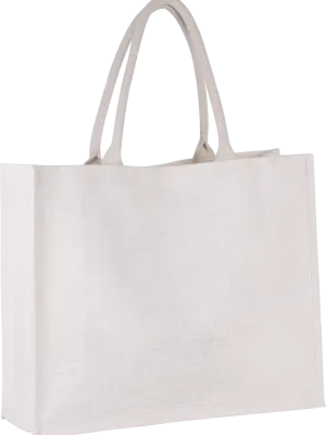 Sac de plage en jute – White