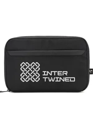 YANGON. Spacious organiser bag for tech accessories in twill with water-repellent coating and 600D recycled polyester