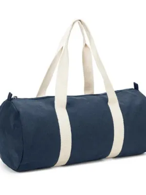 SAINT SPORT. Bolsa de deporte de algodón reciclado y poliéster reciclado (380 g/m²) – Bleu