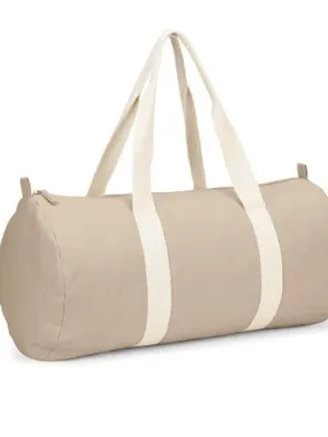 SAINT SPORT. Bolsa de deporte de algodón reciclado y poliéster reciclado (380 g/m²) – Naturel
