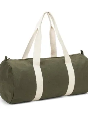 SAINT SPORT. Bolsa de deporte de algodón reciclado y poliéster reciclado (380 g/m²) – Vert foncé