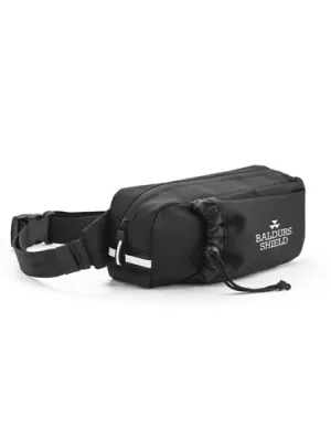 DELFOS POUCH. 300D recycled polyester and 600D recycled polyester waist bag with reflective elements