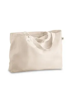PARMA. Cotton (50%), recycled cotton (30%) and polyester (20% rPET) bag (280 g/ m²) – Naturel clair