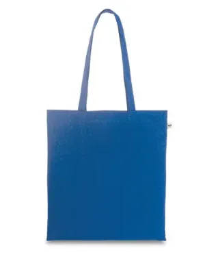 CAIRO. Bag in recycled cotton (70%) and polyester (30% rPET) (180 g/m²) – Bleu royal