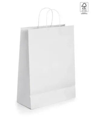 CABAZON. Sac en papier kraft (90 g/m²) – Blanc