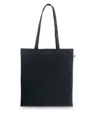MEXICO. Bolsa fabricada en algodón reciclado (70%) y poliéster (30% rPET) (150 g/m²) – Noir